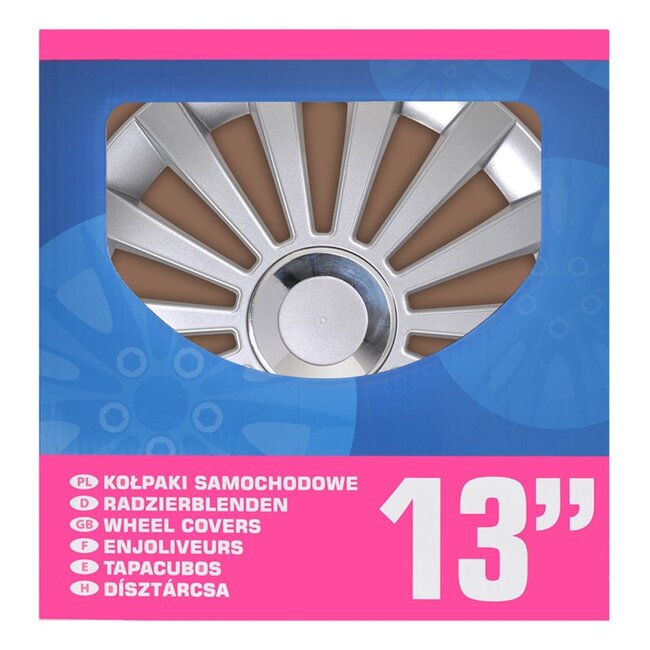 ProPlus Wieldoppen Set - Ø 13 inch - Meridian - Zilvergrijs - 4 stuks