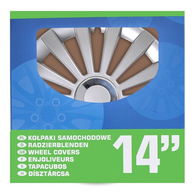 ProPlus Wieldoppen Set - Ø 14 inch - Meridian - Zilvergrijs - 4 stuks