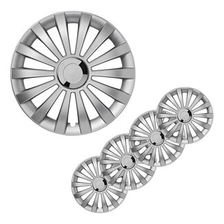 ProPlus Wieldoppen Set - Ø 15 inch - Meridian - Zilvergrijs - 4 stuks ProPlus Wieldoppen Set - Ø 15 inch - Meridian - Zilvergrijs - 4 stuks