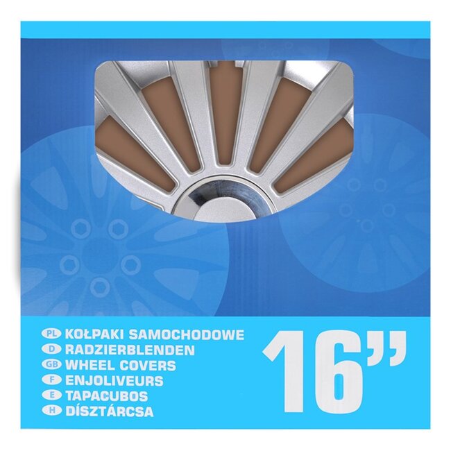 ProPlus Wieldoppen Set - Ø 16 inch - Meridian - Zilvergrijs - 4 stuks