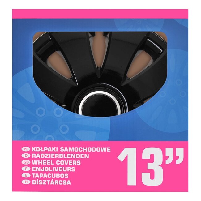 ProPlus Wieldoppen Set - Ø 13 inch - Aura - Zwart - 4 stuks