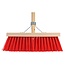 Talen Tools Bezem Kunststof Haren - 35 cm - Rood - Inclusief Steel