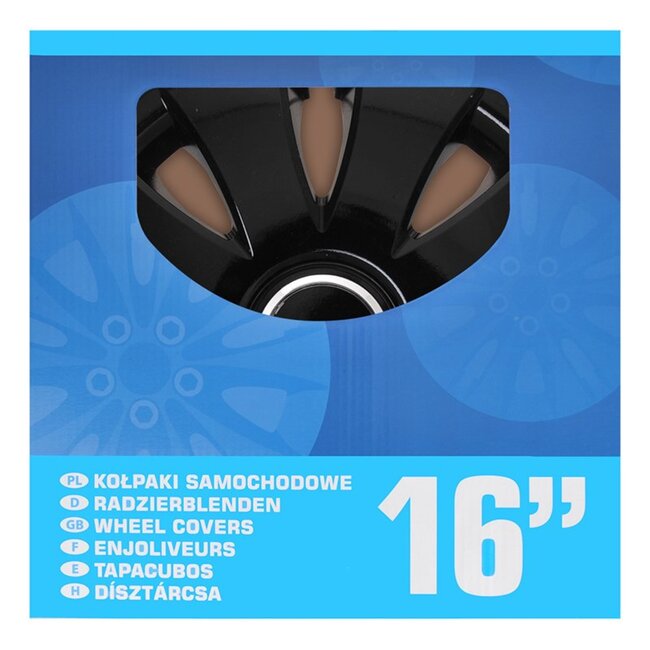 ProPlus Wieldoppen Set - Ø 16 inch - Aura - Zwart - 4 stuks