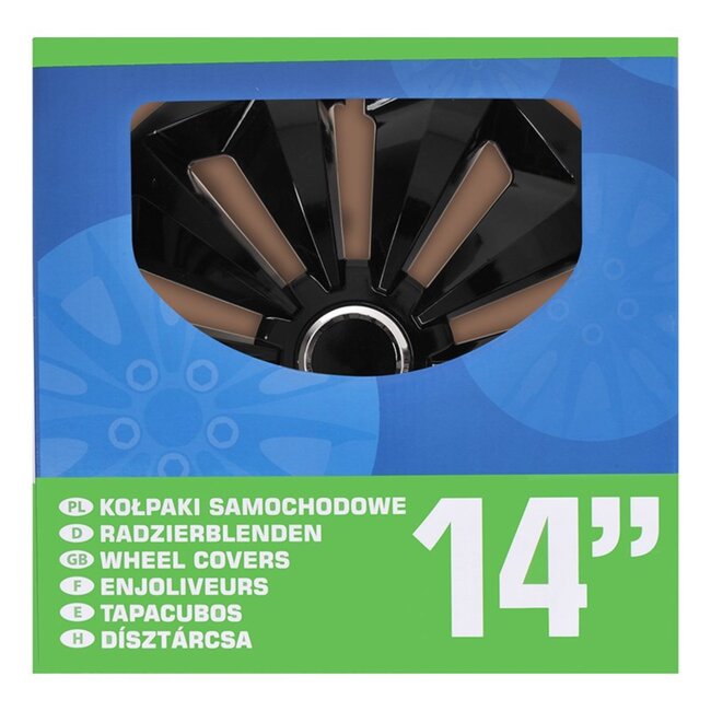 ProPlus Wieldoppen Set - Ø 14 inch - Fox Classic - Zwart - 4 stuks