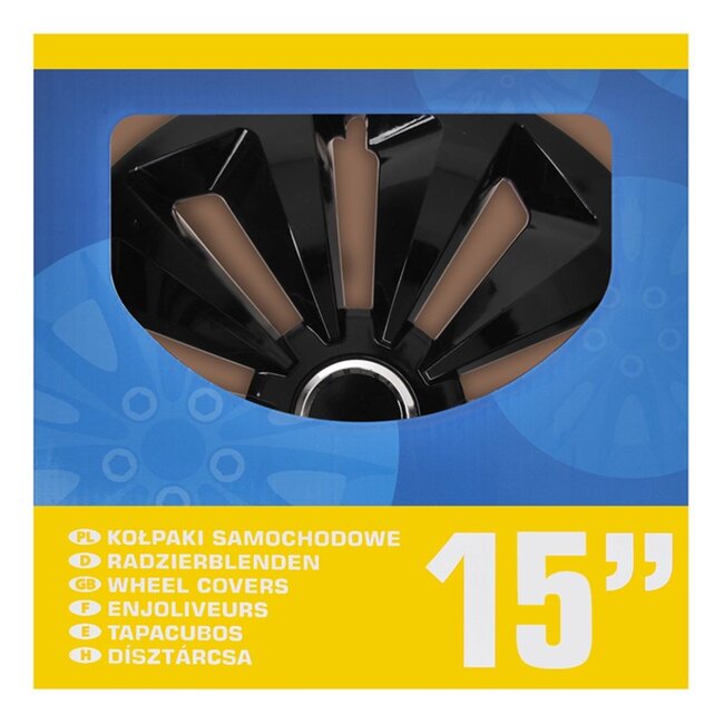 ProPlus Wieldoppen Set - Ø 15 inch - Fox Classic - Zwart - 4 stuks