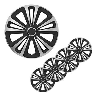 ProPlus Wieldoppen Set - Ø 15 inch - Terra - Mat Zwart / Aluminium - 4 stuks