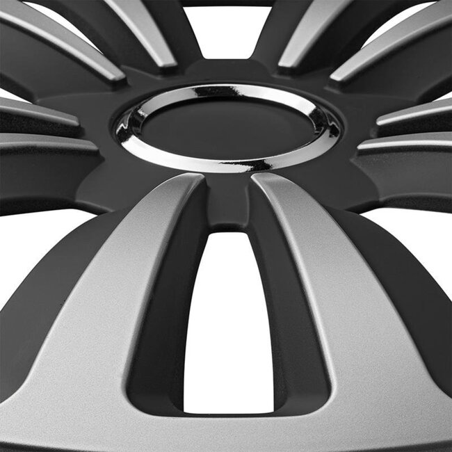 ProPlus Wieldoppen Set - Ø 15 inch - Terra - Mat Zwart / Aluminium - 4 stuks