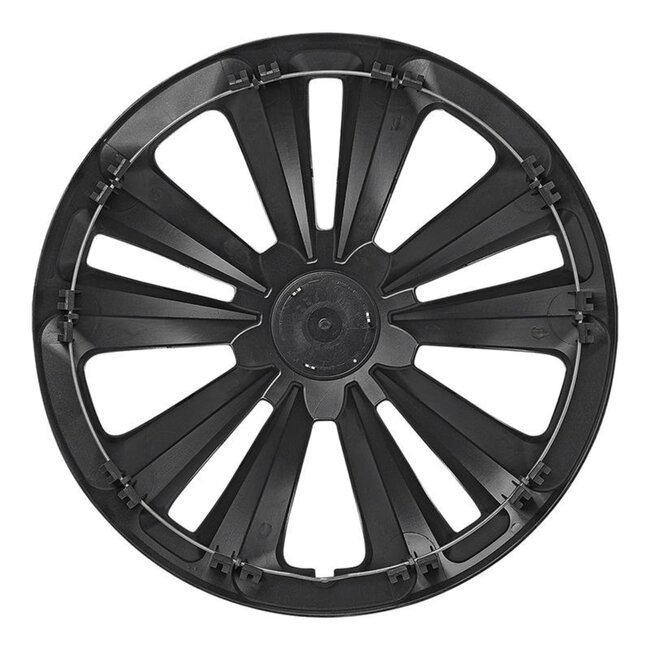 ProPlus Wieldoppen Set - Ø 15 inch - Terra - Mat Zwart / Aluminium - 4 stuks