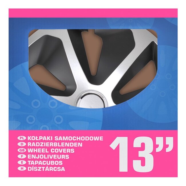 ProPlus Wieldoppen Set - Ø 13 inch - Roco - Mat Zwart / Aluminium - 4 stuks