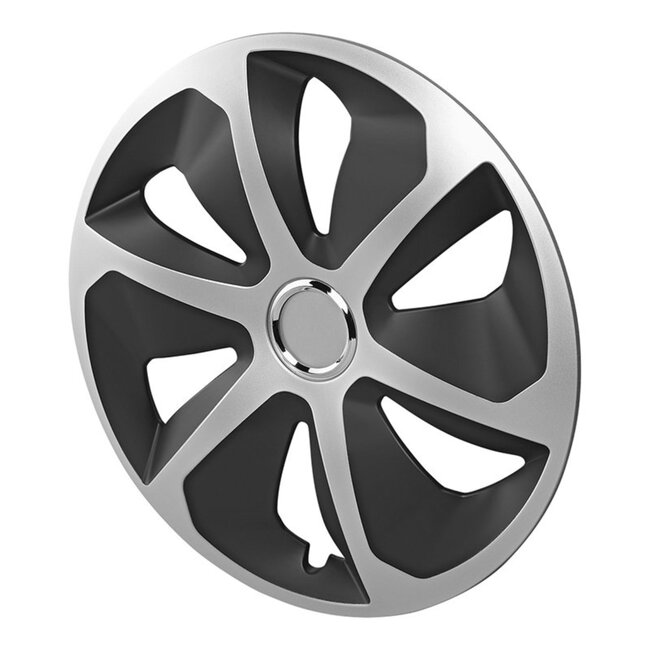 ProPlus Wieldoppen Set - Ø 15 inch - Roco - Mat Zwart / Aluminium - 4 stuks