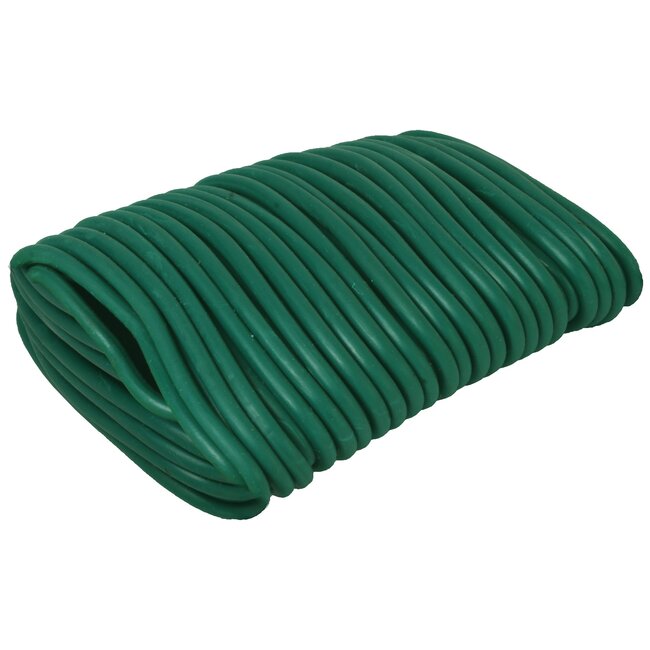 Talen Tools Rubberenband Draad met Kern 3 mm x 10 m - Veilige Plantengeleider