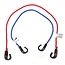 ProPlus Verstelbare bagagespinnen - set van 2 - stretchbaar - Ø 8 mm - 80 en 100 cm - rood en blauw