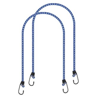 ProPlus Bagagespin set - Ø 8 mm - 80 cm - 2 stuks - blauw/wit