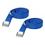 ProPlus Spanband met snelsluiting - 25 mm breed - 2,5 meter lang - set van 2 - blauw