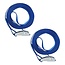 ProPlus Spanband met snelsluiting - 25 mm breed - 2,5 meter lang - set van 2 - blauw