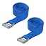 ProPlus Spanband met snelsluiting - 25 mm breed - 2,5 meter lang - set van 2 - blauw