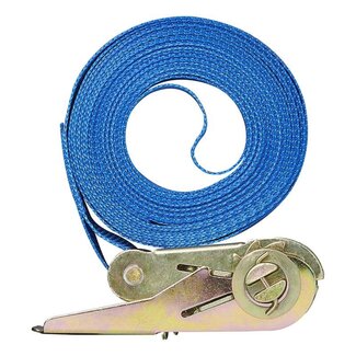 ProPlus Spanband met ratel - Blauw - 25 mm breed - 5 meter lang - Max. belasting 500 kg