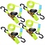 ProPlus Spanband met ratel - 5 meter - 25 mm breed - set van 4 - groen