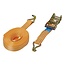ProPlus Spanband met ratel - 8 meter - 38 mm - oranje - 1500 kg belasting - 3000 kg breekkracht