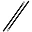 ProPlus Bindriemen met metalen gesp - 18 mm x 150 cm - zwart - set van 2