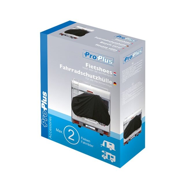 ProPlus Fietshoes voor 2 fietsen - Bescherming tegen alle weersomstandigheden - Duurzaam nylon - Zwart