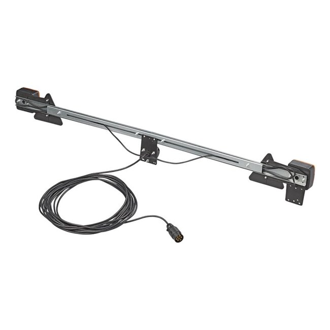 ProPlus Uitschuifbare verlichtingsbalk - Metaal - 140-200 cm - 12m kabel - 7-polige stekker