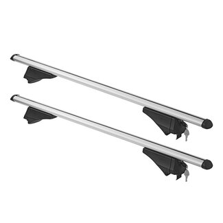 Pro Plus Dakraildrager voor Gesloten Dakrail - Lengte 120 cm - Aluminium - Maximale Belasting 120 kilo - 2 stuks