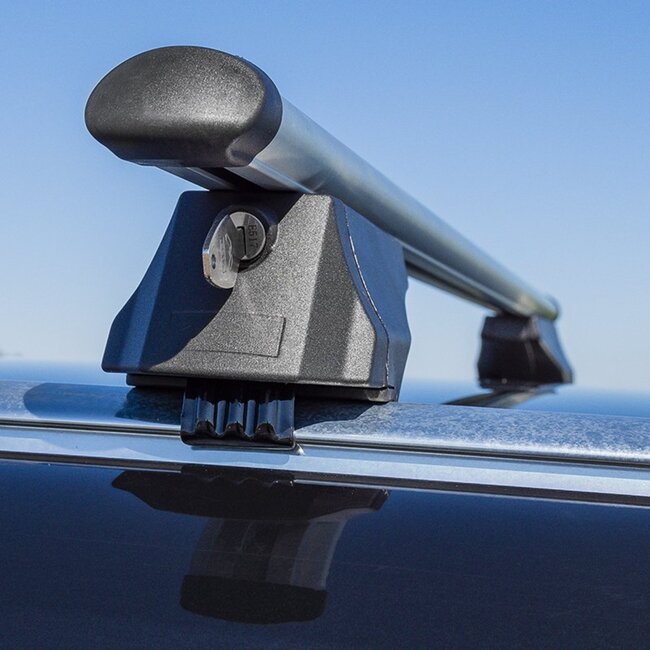 ProPlus Dakraildrager - Gesloten Dakrail - Aluminium - 120 cm - Max. 120 kg - 2 stuks