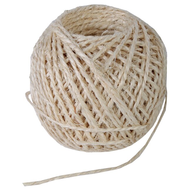 Talen Tools Sisal Paktouw 60m - Natuurlijk en Milieuvriendelijk voor Universeel Gebruik