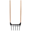 Talen Tools Compost Vork met Opstapje - Woelvork - 5 Tands - 2 Stelen Talen Tools Compost Vork met Opstapje - Woelvork - 5 Tands - 2 Stelen