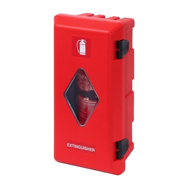 Pro Plus Brandblusserbox - Ø 150 t/m 170 mm - Rood / Rood met Zichtvenster