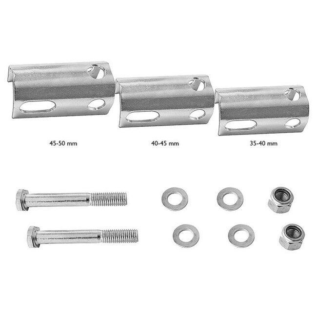 ProPlus Kogelkoppeling - Rond - Geremd - Ø35-50 mm - Max. 3000 kg - Verzinkt