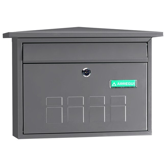 Talen Tools Brievenbus Deco - 41 x 29.5 x 10.3 cm - Zilvergrijs