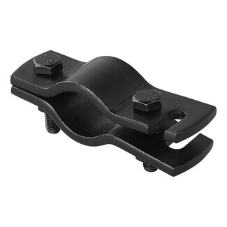 ProPlus Trekhaak hulpkoppeling - klemdeel met sleuf - zwart - 88 mm hart tot hart ProPlus Trekhaak hulpkoppeling - klemdeel met sleuf - zwart - 88 mm hart tot hart