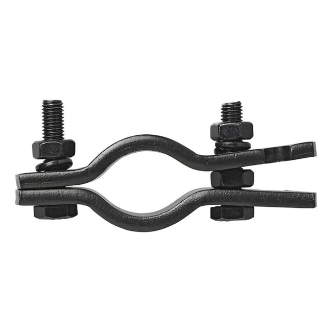 ProPlus Trekhaak hulpkoppeling - klemdeel met sleuf - zwart - 88 mm hart tot hart