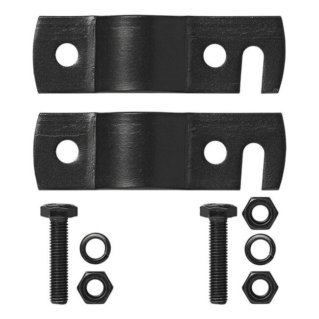 ProPlus Trekhaak hulpkoppeling - klemdeel met sleuf - zwart - 88 mm hart tot hart