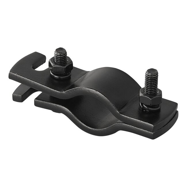 ProPlus Trekhaak hulpkoppeling - klemdeel met sleuf - zwart - 88 mm hart tot hart