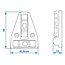 ProPlus Waterpas pyramide met magneet - Dubbele waterpas - 58 x 44 mm - Voor caravan en camper