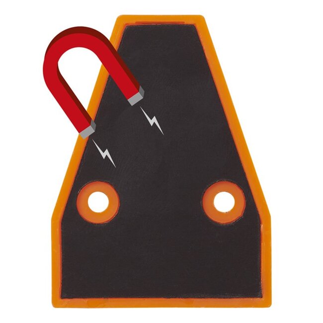 ProPlus Waterpas pyramide met magneet - Dubbele waterpas - 58 x 44 mm - Voor caravan en camper