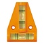 ProPlus Waterpas pyramide met magneet - Dubbele waterpas - 58 x 44 mm - Voor caravan en camper