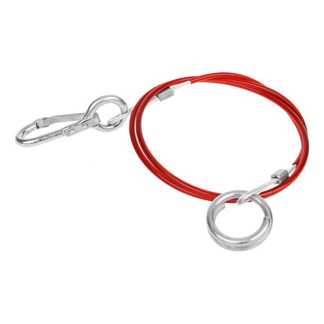 ProPlus Breekkabel met ring - verzinkt - 1 meter - voor geremde aanhangwagens