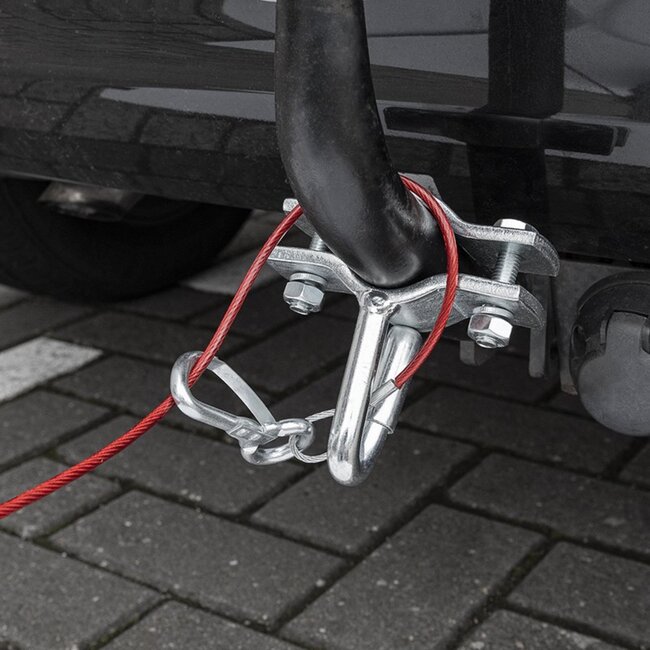 ProPlus Breekkabel met ring - verzinkt - 1 meter - voor geremde aanhangwagens
