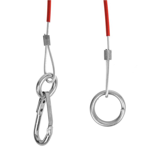 ProPlus Breekkabel met ring - verzinkt - 1 meter - voor geremde aanhangwagens