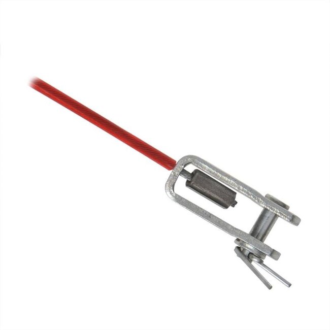 ProPlus Breekkabel met gaffel - Verzinkt - 1 meter - Veiligheidskabel