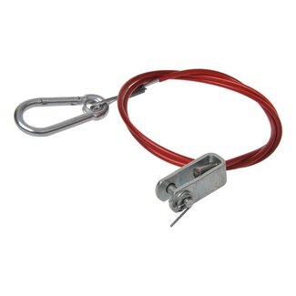 ProPlus Breekkabel met gaffel - Verzinkt - 1 meter - Veiligheidskabel