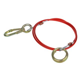 ProPlus Breekkabel met ring - verzinkt - 1,5 meter - voor geremde aanhangwagens