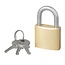 ProPlus Hangslot - Messing - 30 mm - Inclusief 3 sleutels
