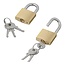 ProPlus Hangslot - Messing - 30 mm - Inclusief 3 sleutels