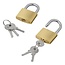 ProPlus Hangslot - Messing - 40 mm - Inclusief 3 sleutels