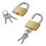 ProPlus Hangslot - Messing - Inclusief 3 sleutels - 50 mm - Goud en zilver